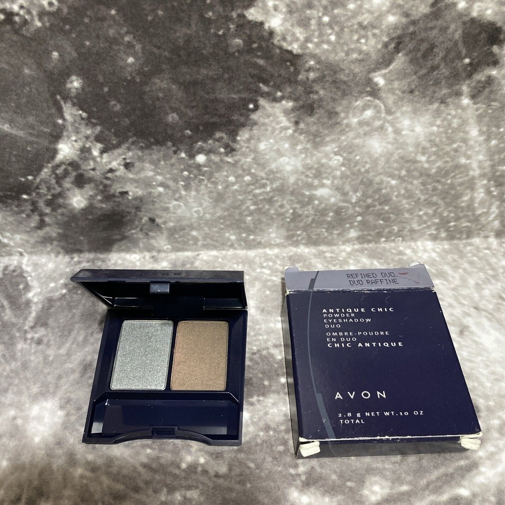 Avon Antique Chic Powder Eyeshadow Duo .10oz Refined‎ Duo